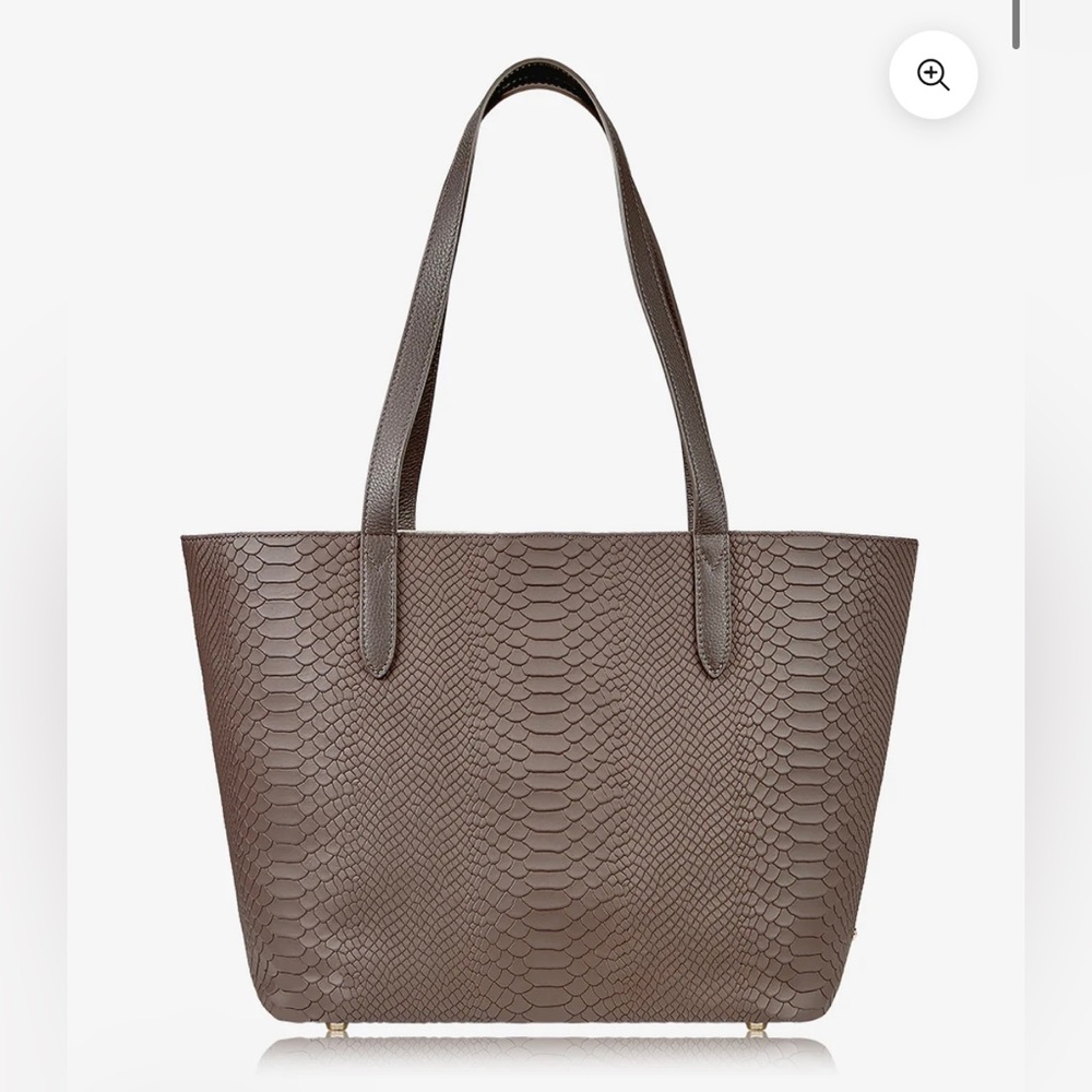 GiGi New York Teddie Tote Python Leather